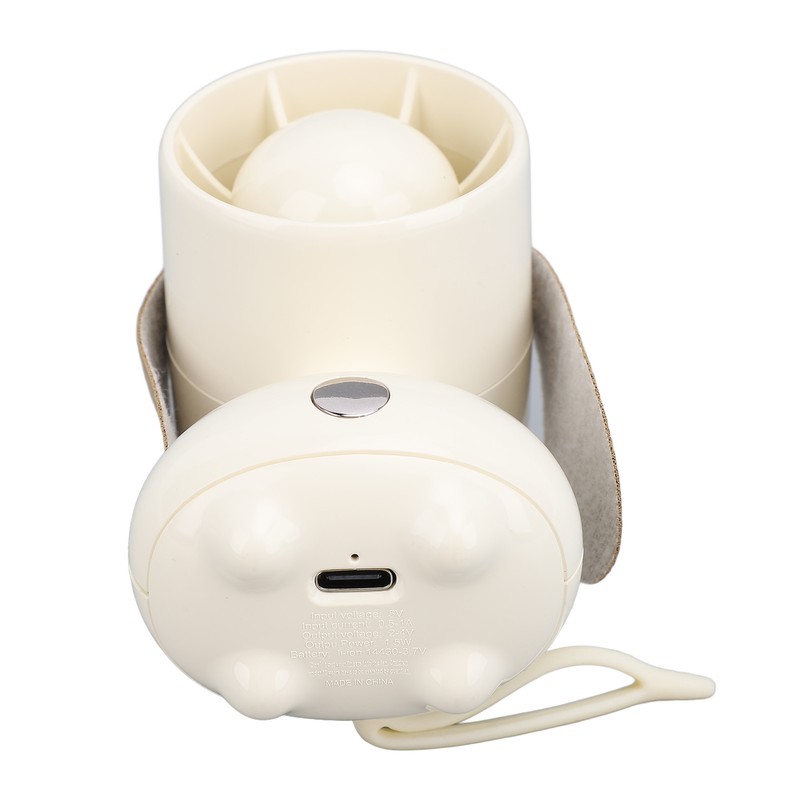 Handheld Fan Cute Cartoon Dog Shaped 3 Speeds Rechargeable Portable