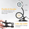 Magnifying Glass with Light 5X, 9w Clip on Light, 48