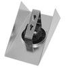 Under-unit socket 230 V, VDE certification, child safety, brushed stainless