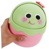 Kisangel Mini Cartoon Strawberry Shaped Desktop Trash Bin Small Portable