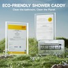 Veken Shower Caddy 6-Pack, Advanced Rustproof Design, No Drilling Adhesive