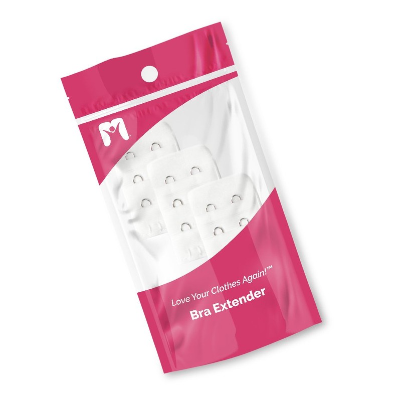 Pregnancy Bra Extender with Two-Hooks (Value 6-Pack of 3 Black