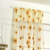 Kuuleyn Sunflower Curtains, Window Tulle Curtain, Sunflower Pattern Curtain, Home