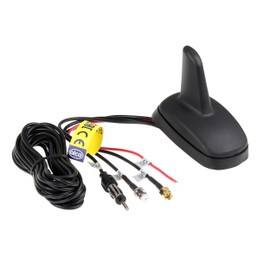alca® Fin Antenna AM/FM GPS Black Matt Radio Navigation