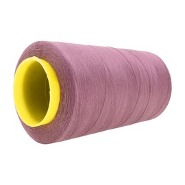 Mandala Crafts All Purpose Sewing Thread Spools - Serger Thread Cones 4 Pack - 40s/2 24000 Yds Mauve Polyester Thread for Overlock Sewing Machine Quilting