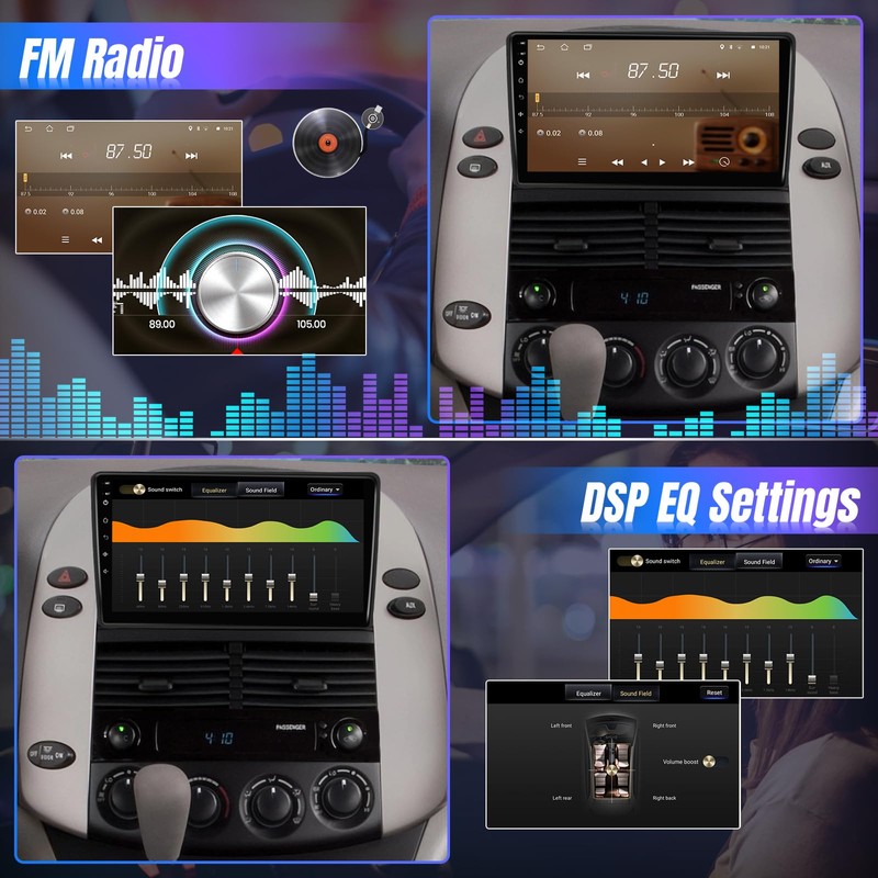 Leadfan Android Radio Stereo for Toyota Sienna 2004-2010 Wireless Carplay