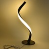 SShaped LED Spiral Table Lamp Reading Light Small Night Light