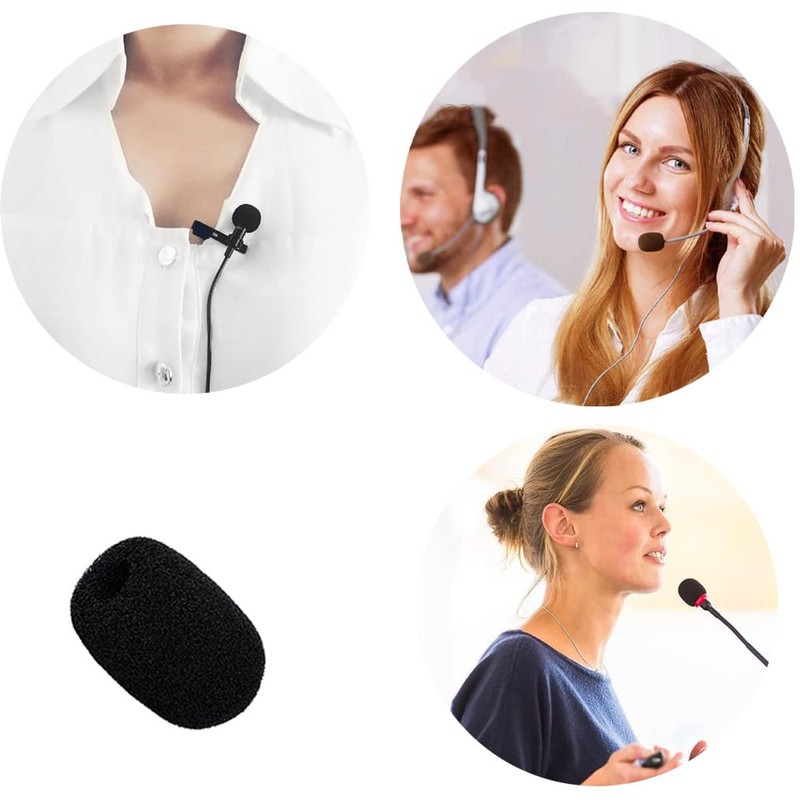 Pack of 22 Foam Microphone Mini Replacement Windscreen Foam Mini