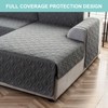 Genina Sectional Couch Covers for Dogs L Shaped Sofa Covers