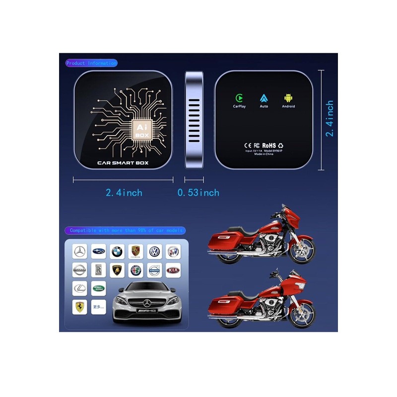 Ai Box Wireless CarPlay Adapter for Apple Android Car Smart