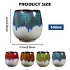 Espresso Cups, 100 ml Espresso Cups Set Made of Stoneware,