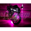 LEDGlow 6pc Advanced Pink LED Motorcycle Accent Neon Underglow Lighting