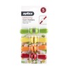 Zyliss E40001 Corn Cob Holders, Plastic/Stainless Steel, Multicoloured, 8X Holders/Skewers/Forks