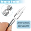 Evponk 3 Pcs Precision Reverse Ceramic Tweezers Set, Non-conductive, Heat