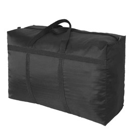 Extra Large Heavy Duty Moving Bag, Duffle Moving Bags 230L with Zippers for Space Saving Moving Storage and College Dorm,Oxford Cloth Waterproof Fabric, Black, Black, Extra Large