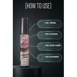 GAERO GLOBAL SOLUTION Rimel Mascara para Pestañas Prose Profession by Gaero Shop  Kit de 2 Piezas 13 Gr Cada Una  4 en uno  Color Negro  Formula