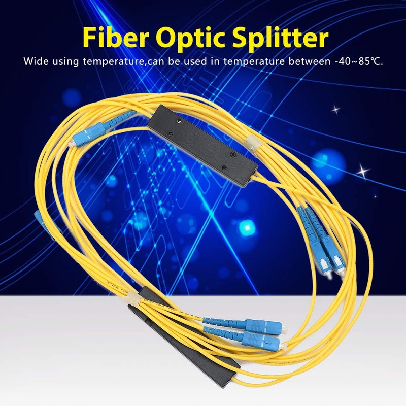Vikye Divisor de fibra óptica, 2 piezas, 1x2, Baja pérdida