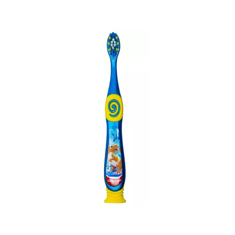 Colgate Dinosaur Toothbrush for Children with Suction Cup, [ SELECT