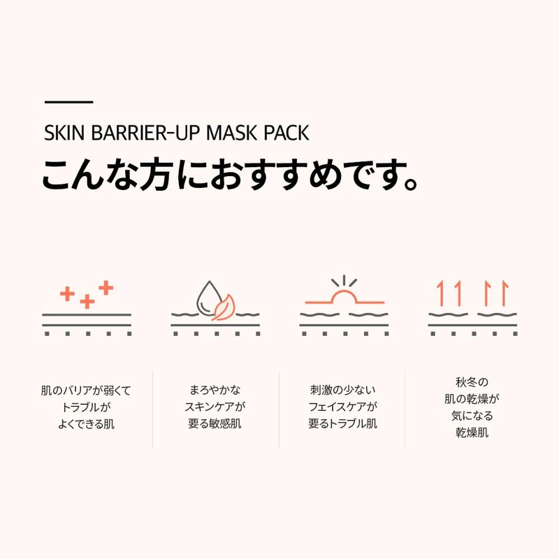 BIOLANCE Skin Barrier-Up Face Mask Pack, Elastic Care, Lactic Acid