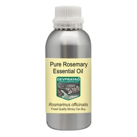 Devprayag Pure Rosemary Essential Oil (Rosmarinus officinalis) Natural Therapeutic Grade Steam Distilled 630ml (21 oz)