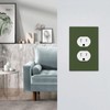 Wmhusu Outlet Covers Olive Green 1 Gang Duplex Light Switch