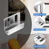uxcell 10 Pcs Stainless Steel Tile Hanger, Adjustable Tile Display