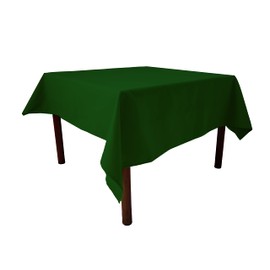 Weavric Rectangle Tablecloth, 52 X 114 Inches Washable Reusable Forest Green Tablecloth with Hemmed Edge for Kitchen, Dinner, Wedding, Christmas Party