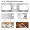 24 Pack New Construction Mounting Plate Round Hole 3" 4"
