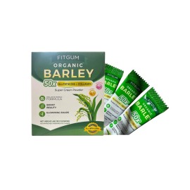FITGUM Organic Barley Super Green Powder 15 Sachets – with Glutathione & Collage