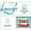 C CREST [10-Pack] Glass Food Storage Containers with Lids, Airtight,