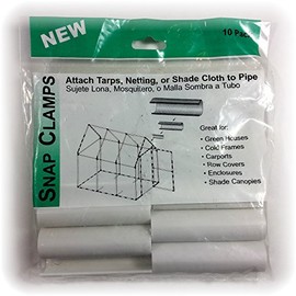 Snap Clamps for 1/2-Inch EMT, White, Pack of 10