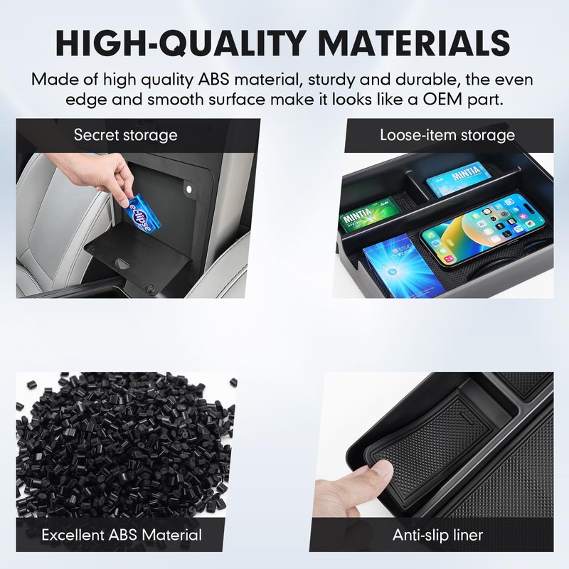 Autorder 3PCS Center Console Organizer for 2023-2026 Honda Pilot Accessories