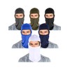 Syhood 6 Máscaras de Esquí Pasamontañas de Protección UV (Negro,