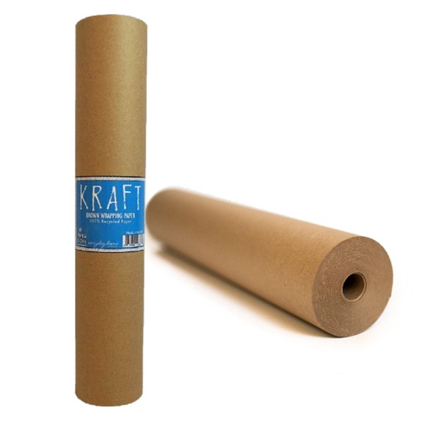 Kraft Brown Wrapping Paper Roll 18" x 1,800" (150 ft)
