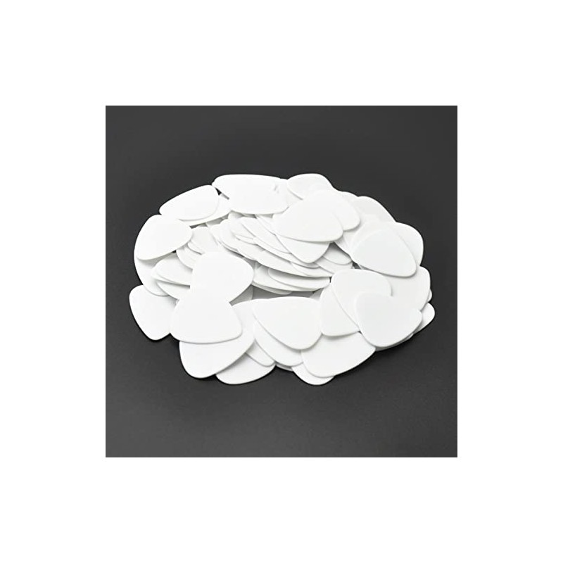 Celluloid White Guitar Or Bass Pick - 0.71 mm Medium