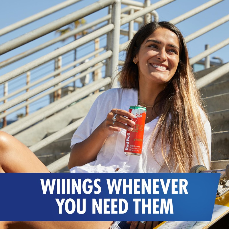 Red Bull Red Edition Energy Drink, Watermelon, with 114mg Caffeine