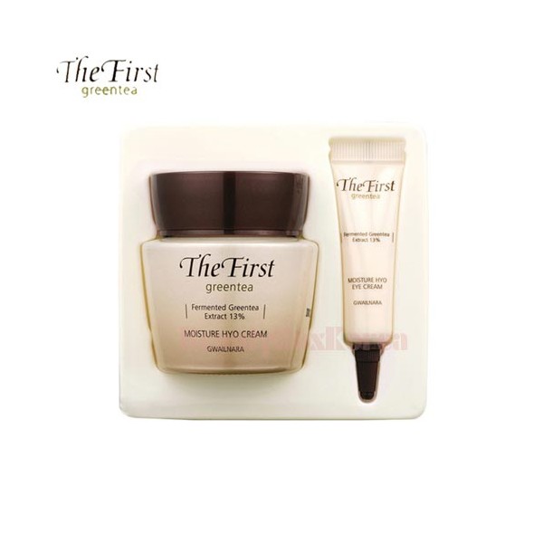 WELCOS THE FIRST GREENTEA Moisture Hyo Cream Set 2items