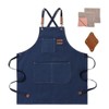crazy bean BBQ Apron for Men Women Adjustable Work Apron