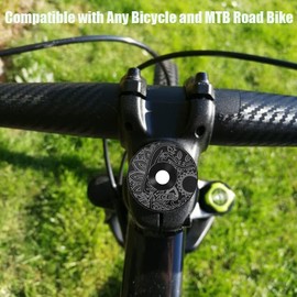 Yerleomit Set of 2 Headset Cap Ahead Cap with Screw Bicycle Headset Top Cap MTB Bicycle Accessories Stem Headset Cap Cover for 28.6 mm Fork Diameter