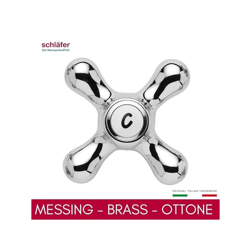 Schläfer 3460310 | Outlet Valve, Chrome-Plated Brass Body, Wall Mounting,