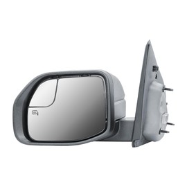 Replacement Driver Left Side Door Mirror Power and Heated Glass with Blind Spot Glass Textured Black Cover for 2022-2025 Ford Maverick