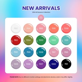 Beetles Gel Nail Polish Set, 23pcs Gel Polish Kit, 20 Colors Pink Green Blue Uv Gel Polish with Base Top Coat, All Season Manicure Tools for Beginners Nail Art Home Gift for Women