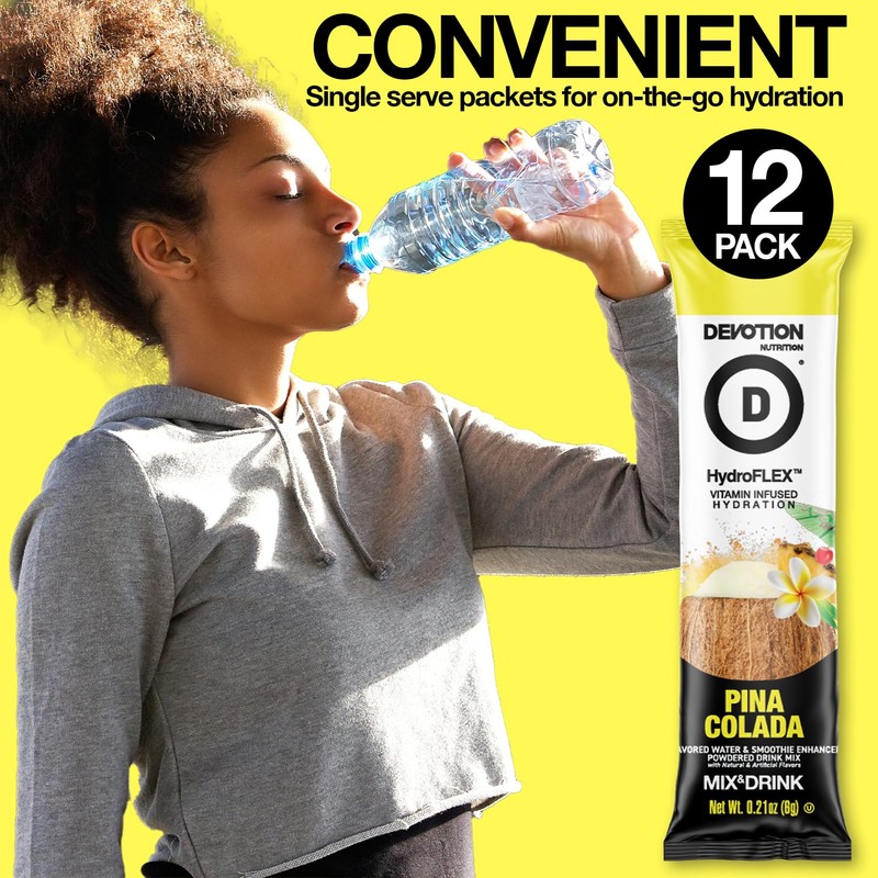 Devotion Nutrition HydroFLEX Water Flavoring Packets – Sugar-Free Hydration with
