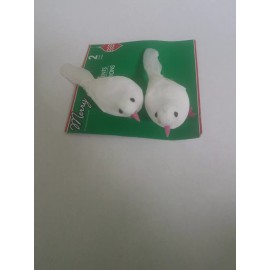 Unbranded Wire to place Doves Christmas Tree Ornament Set Of 2-Brand New-SHIPS N 24 HRS