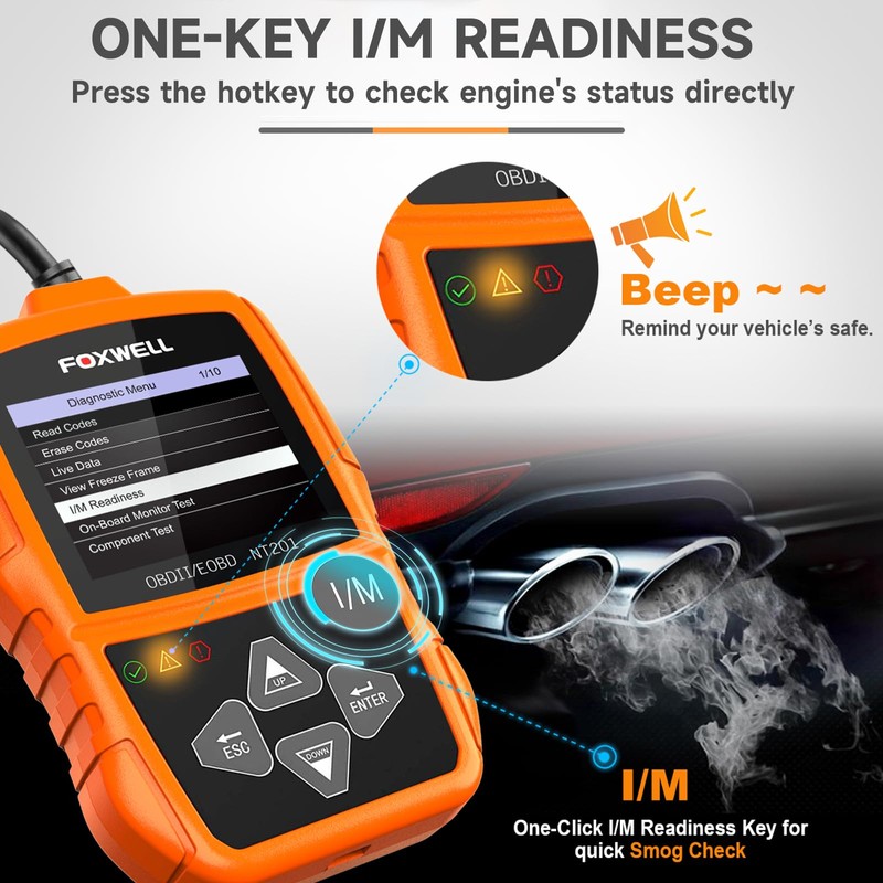 FOXWELL NT201 OBD2 Scanner Code Reader for Cars and Trucks