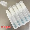 Large Paint Empty Markers 5 Pack, 15mm Jumbo Tips, Clear