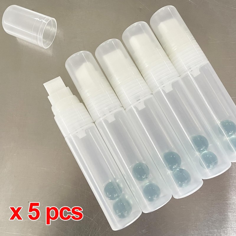 Large Paint Empty Markers 5 Pack, 15mm Jumbo Tips, Clear