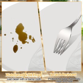 Wapasezyar Round Outdoor Tablecloth, 48 Inches, PVC Stretch Tablecloth, Round Table Film, Elastic Garden Tablecloth, Weatherproof, for Tables from 90 to 110 cm (Natural White)