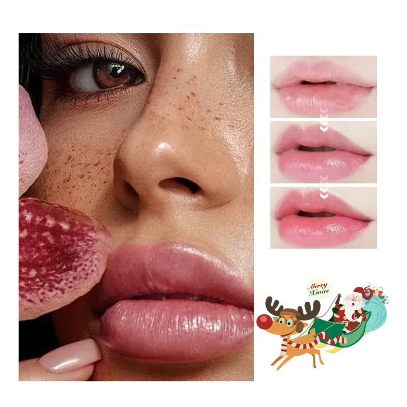 Lápiz Labial Navideño Que Cambia De Color, Paquete De 3