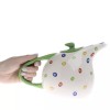Unbranded 6" Tall Modern Look Polka Dot Ceramic Teapot